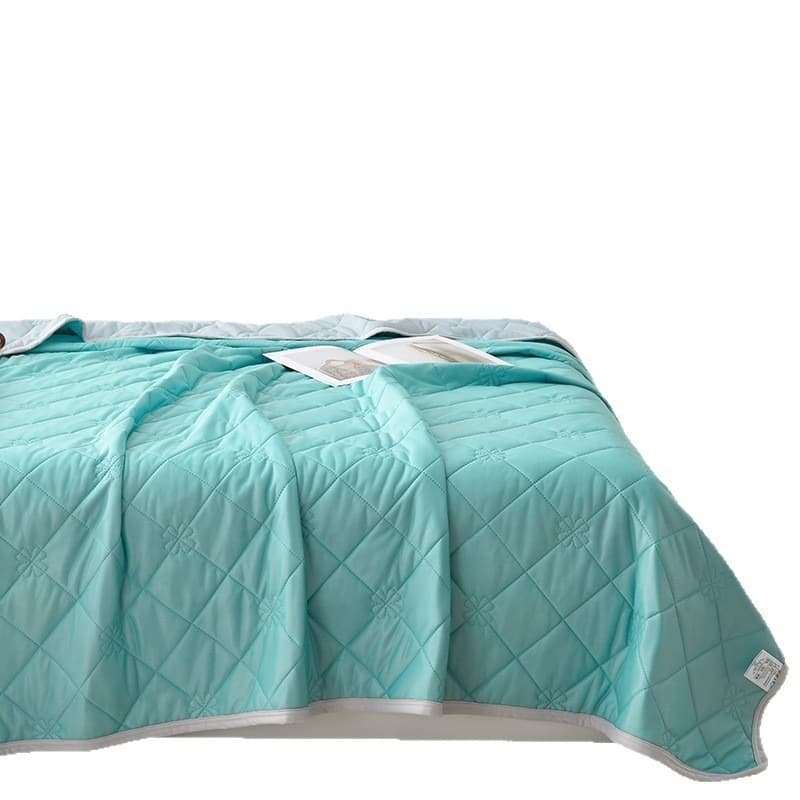 Cooling Silk Summer Quilt, Single/Double Air-Conditioned Quilt, Summer Class a Waffle Quilt, Machine Washable, Boxed Gift