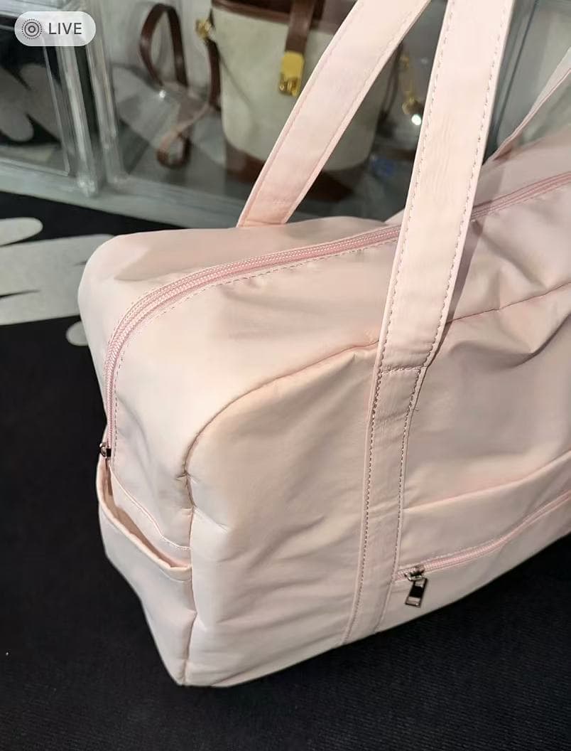 Portable Large Capacity Travel Bag Handheld Sports Bag Gym Bag Short Trip Bag Nylon Diaper Bag Luggage Bag