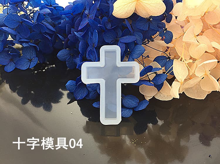Crystal Resin Cross Pendant Silicone Mold DIY Handmade Various Cross Star Model Pendants and Others