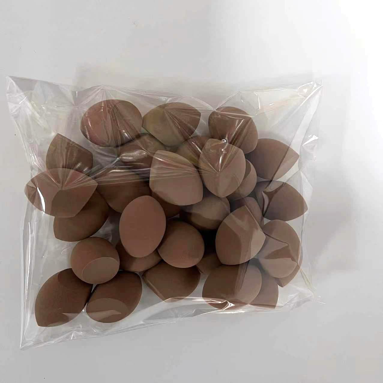 Cross-border Medium Packaging Mini Beauty Egg Makeup Egg Makeup Sponge Powder Puff Water Drops Gourd Oblique Shape Powder Puff