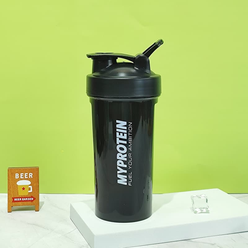 New 500ml PC sports fitness protein powder gym shaker plastic water cup shaker cup with handle