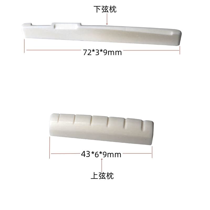 Acoustic Guitar Folk Guitar Bone Nut and Saddle Bone Saddle Guitar Bridge Guitar Accessories