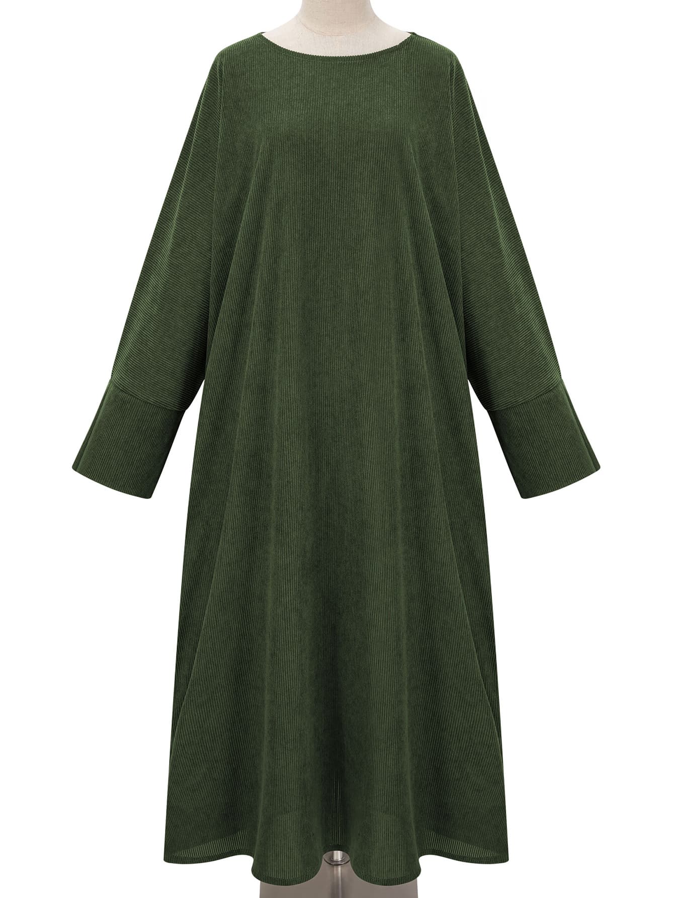 Cross-Border Corduroy Fashionable and Elegant Dress Robe in Stock