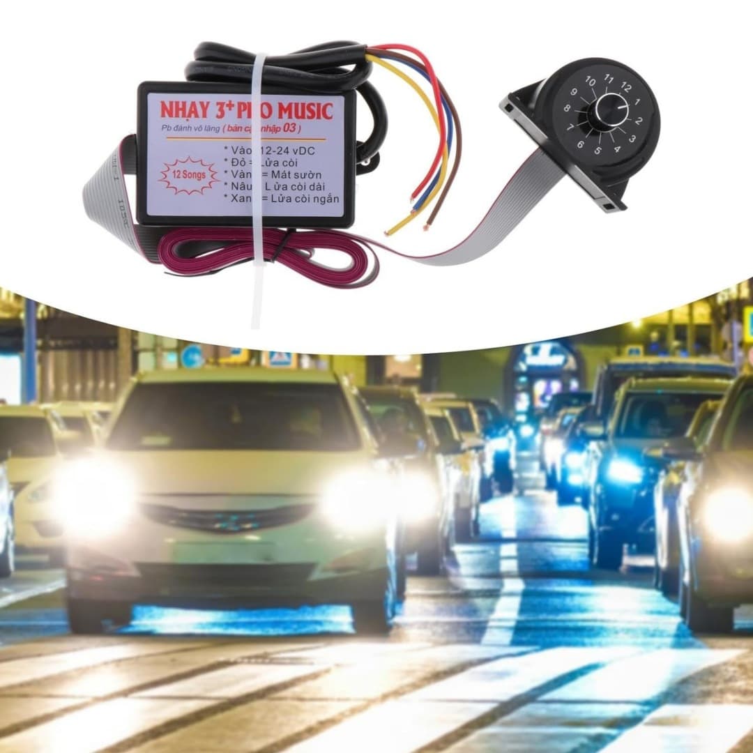 Vietnam's Best-Selling Horn Controller, Twelve-Tone Controller with Knob, Multi-Tone Controller for Trucks and Engineering Vehicles