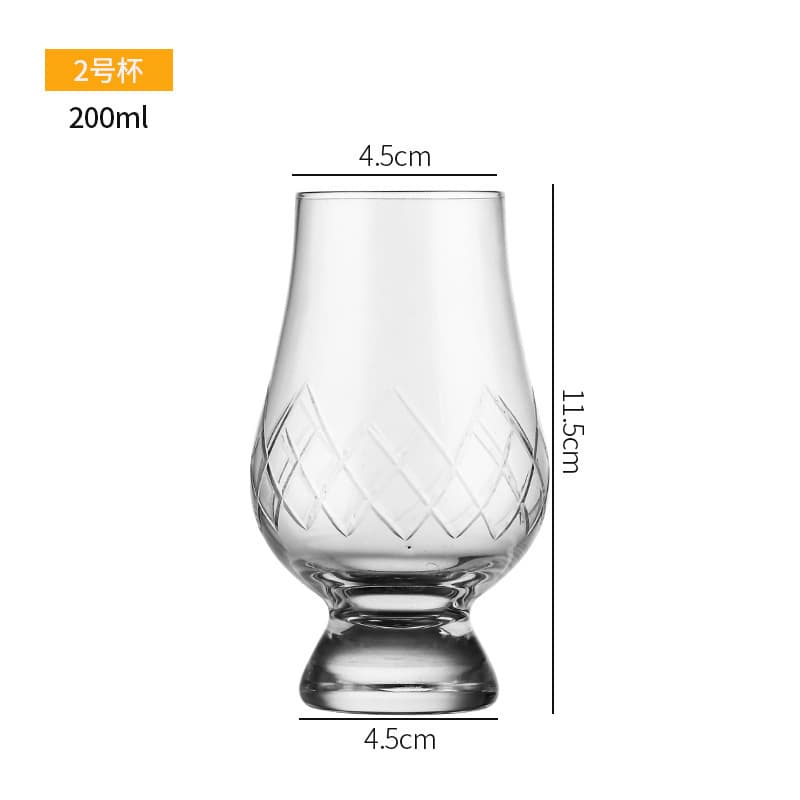 Crystal Whiskey Tasting Glass Handmade Glass Nosing Glass Professional Tasting Glass Custom Logo