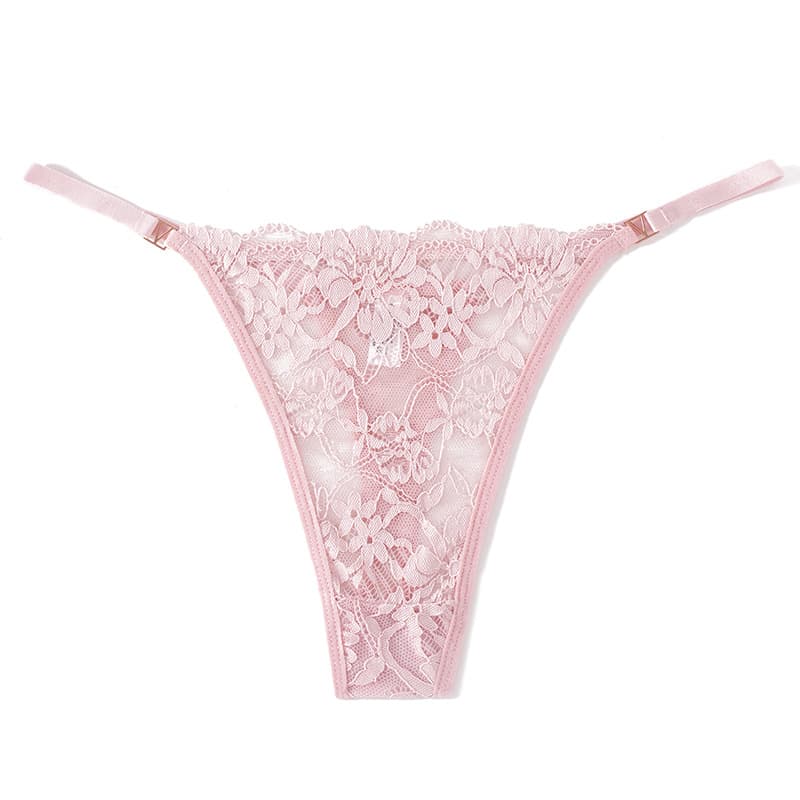 European and American cross-border sexy thongs for women, featuring floral embroidery, sexy breathability, plus size seamless underwear.