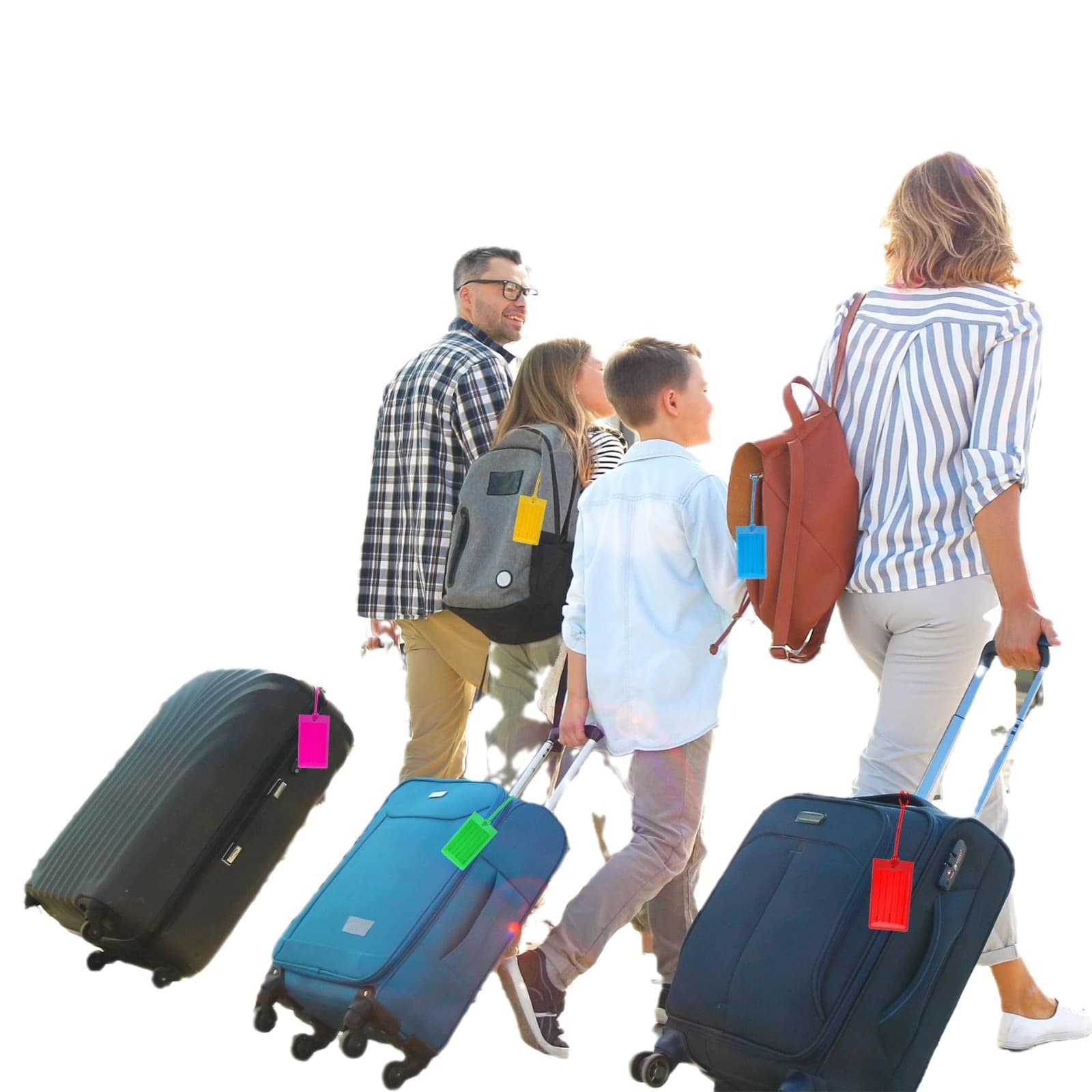 PVC Luggage Tag Suitcase Tag Identifier for Cruise Airport Travel Accessories Custom Logo