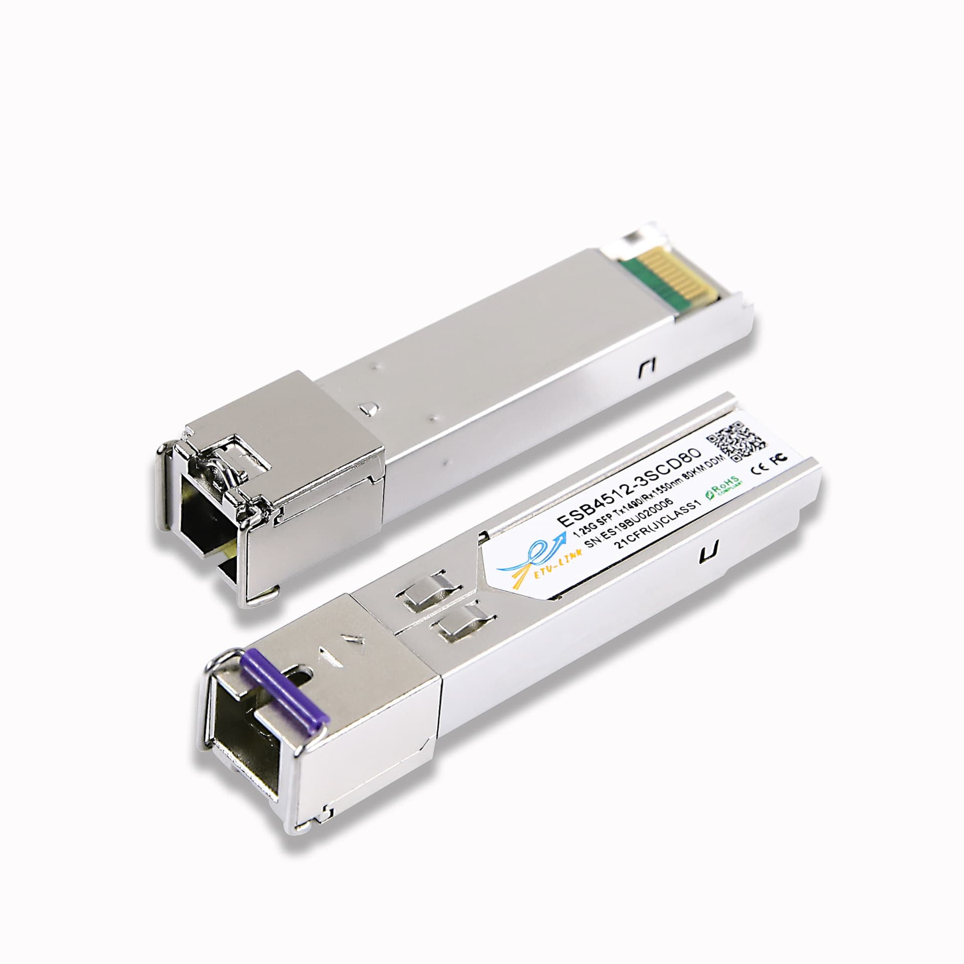 Sfp Gigabit Single-Mode Single-Fiber Optical Module Sc Interface 3Km10Km~80Km 1.25g Compatible with Major Brands