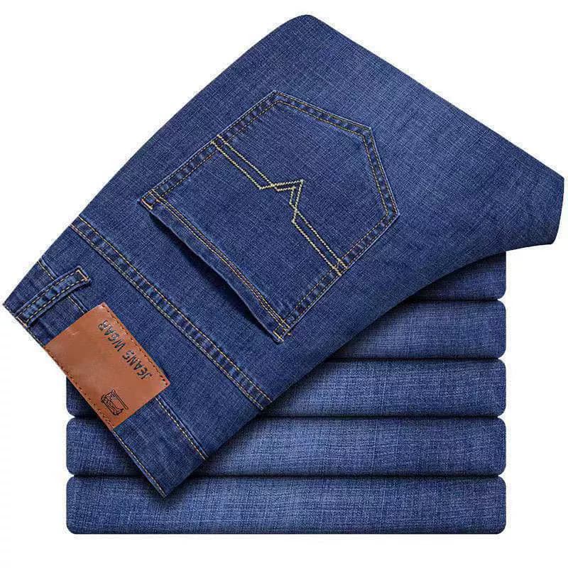 2025 Spring/Summer New Men's Jeans Trendy Youth Men's Clothing Export Korean Style Casual Trousers Cross-border Wholesale