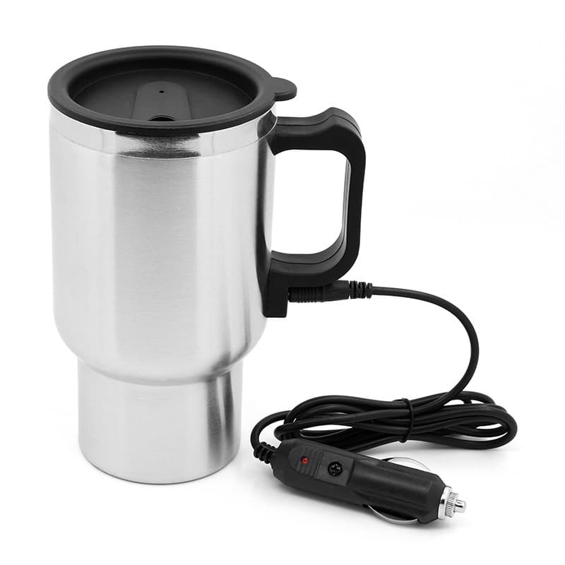 Stainless steel liner car electric heating cup car hot water cup car heating cup car thermos 450ml batch