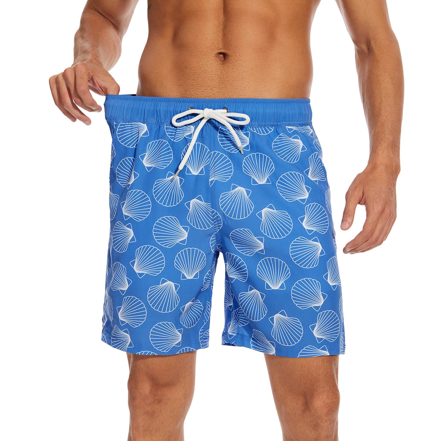 Summer Fashion Beach Shorts for Men Plus Size Triangle Mesh Lining