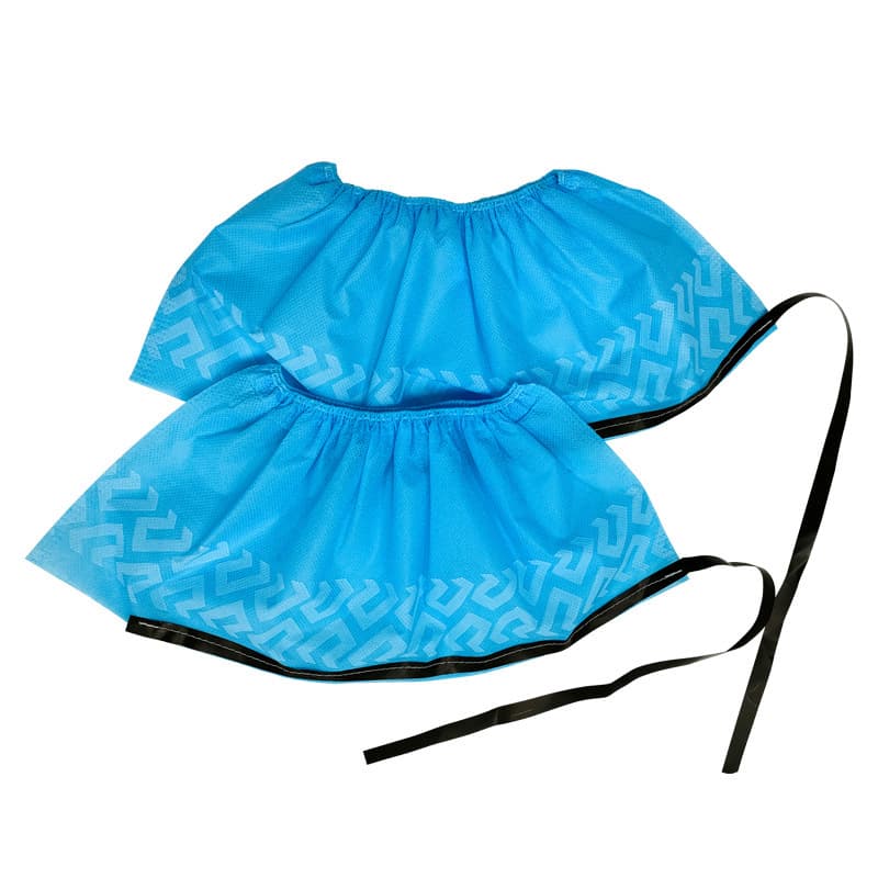 Disposable Non-Woven Anti-Static Shoe Covers, Thickened Indoor Non-Slip Foot Covers with Conductive Strip for Electronics Factory, Wholesale