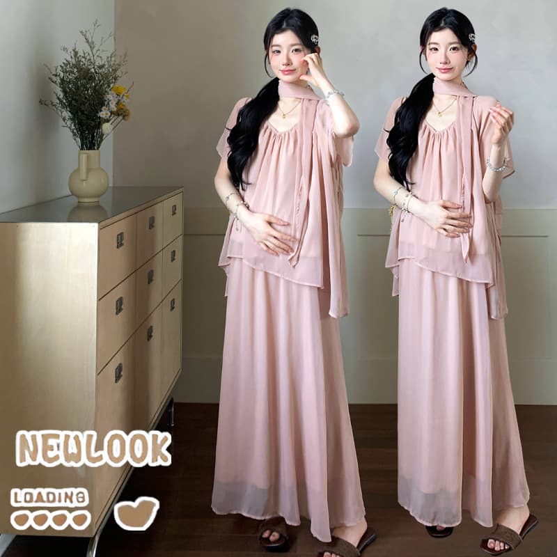 Real Shot of the Actual Product~ Summer Outfit in Korean Style, Fashionable and Elegant, with a High-End Feel, Slimming Irregular Top + Skirt Two-Piece Set