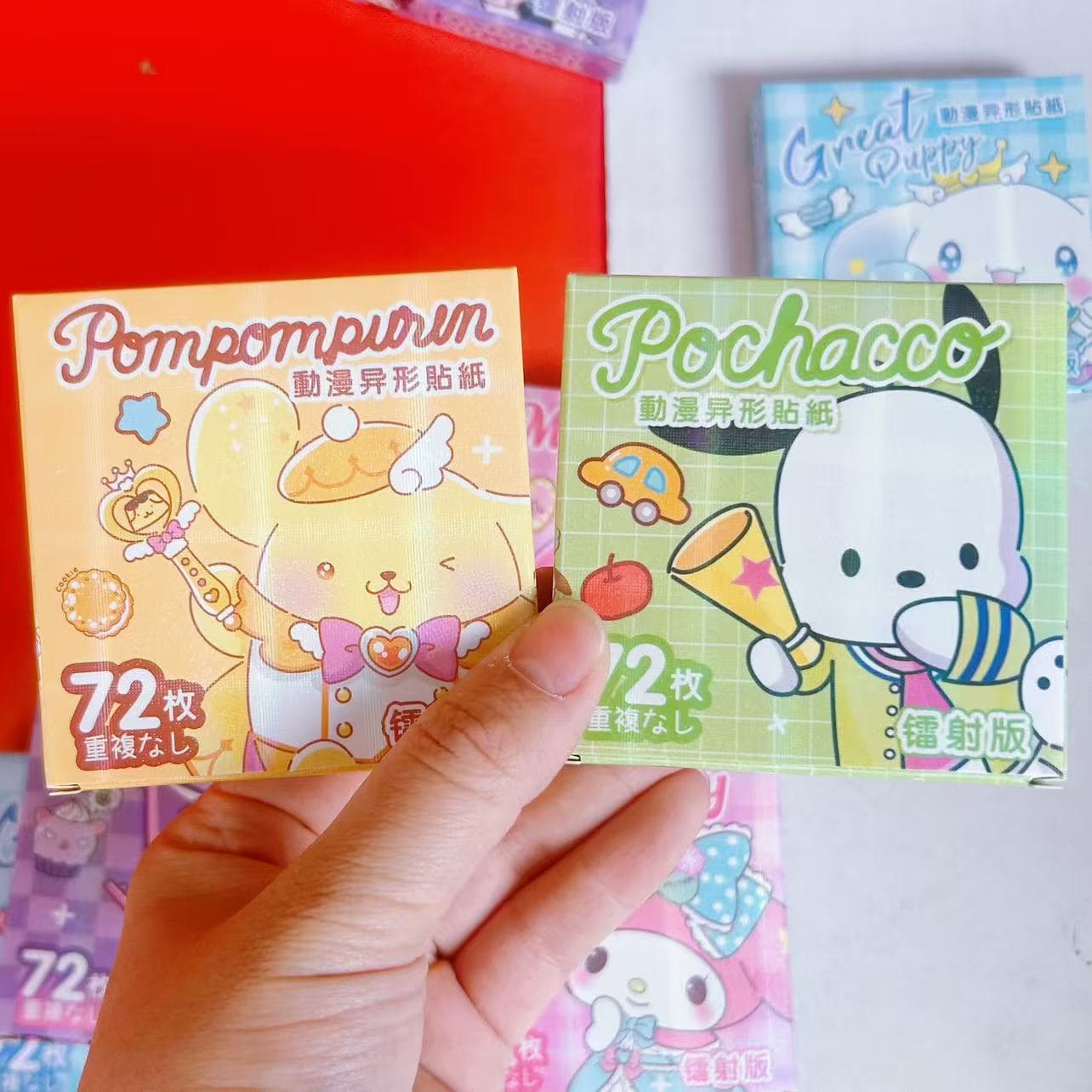 Cute Pet Sticker High Appearance Kuromi Shaped Waterproof Sticker Children Scrapbook Sticker Material