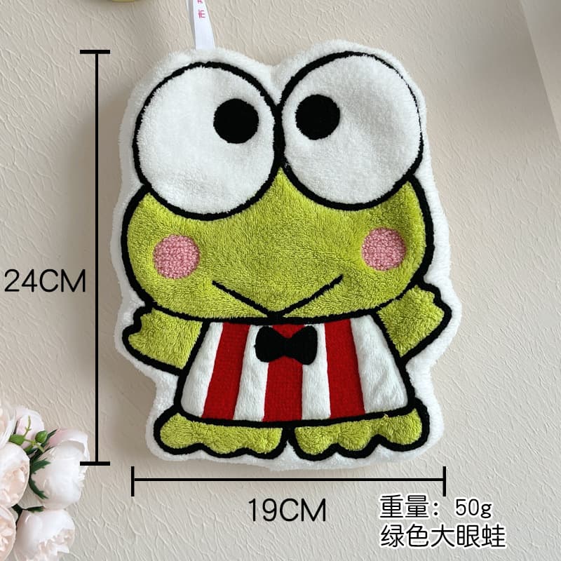 Sanrio KT Cat Hand Towel Cartoon Cute Hanging Double Layer Thick