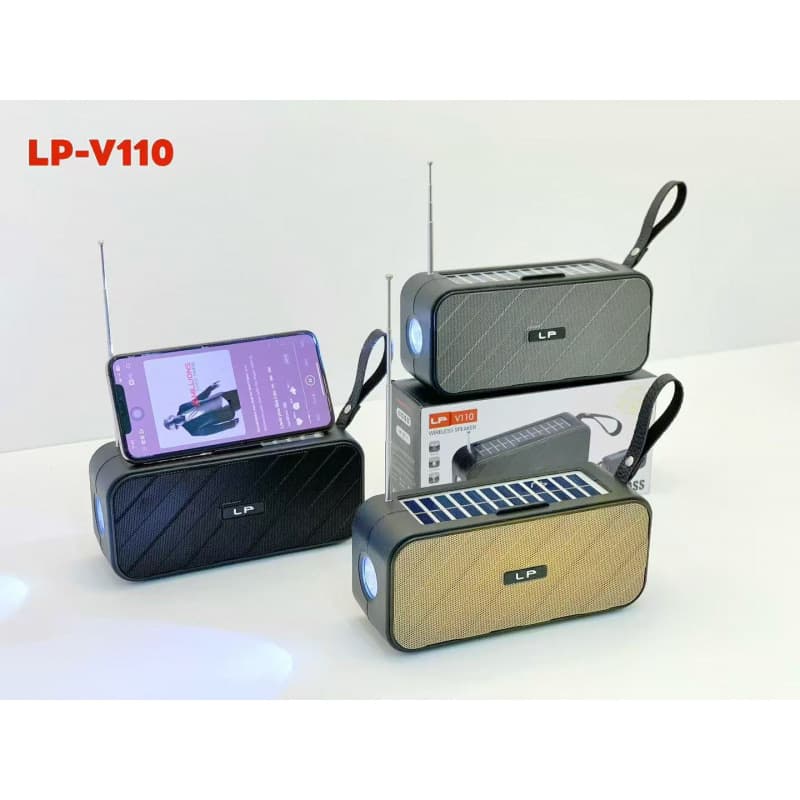 Lp-V110 Outdoor Portable Solar Radio Emergency Flashlight Bluetooth Speaker Led Portable Speaker