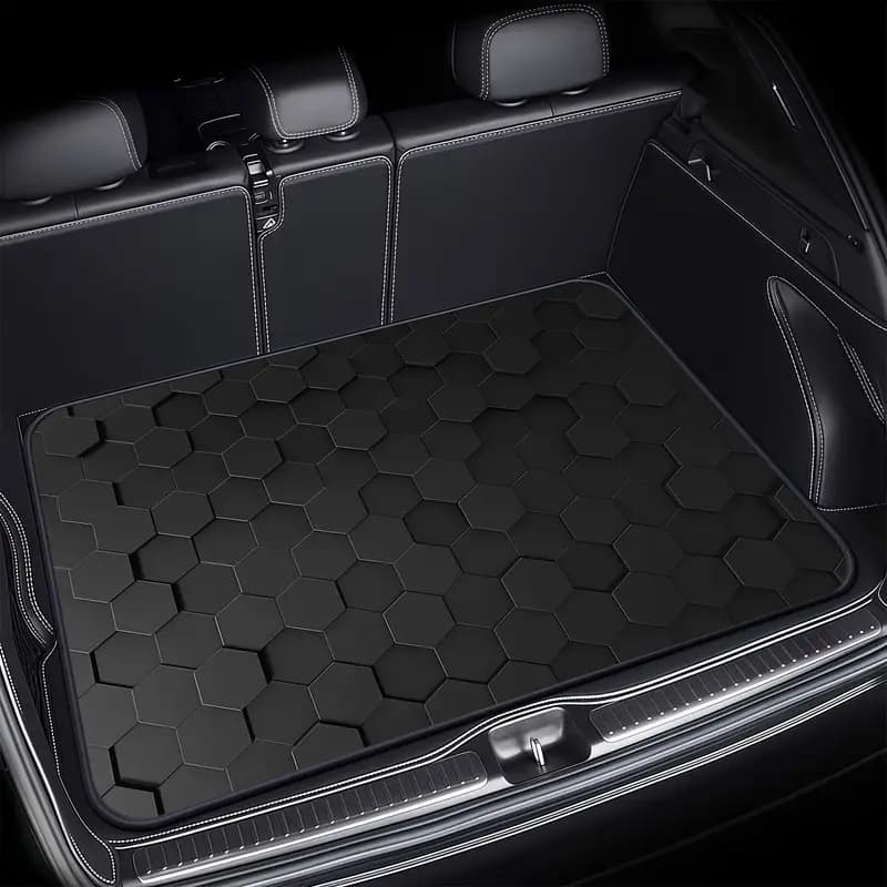 TEMU's new hot-selling minimalist checkered trunk mat is dirt-resistant, wear-resistant, easy to clean, and dustproof. Wholesale, labeling, and dropshipping available.