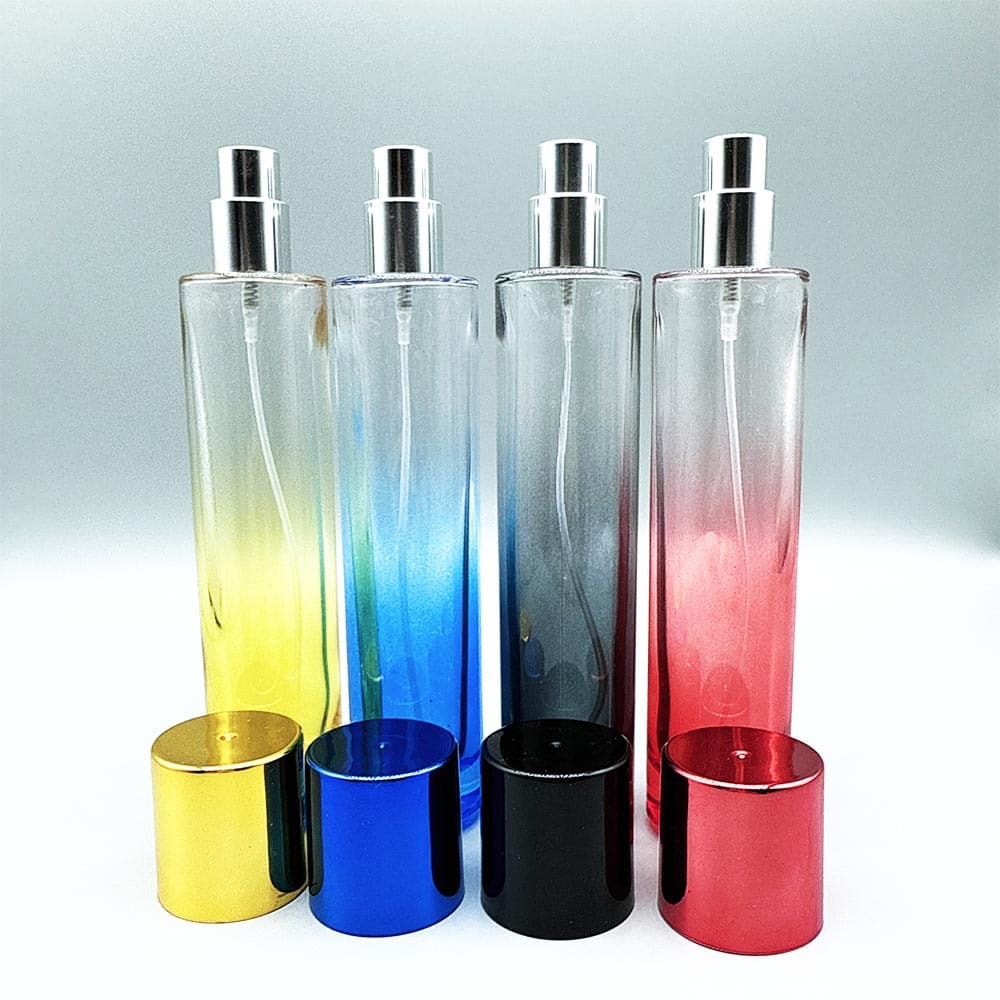 Factory direct sales of 15mm screw cap cylindrical portable perfume glass bottles (20ml, 30ml, 50ml, 60ml, 100ml).