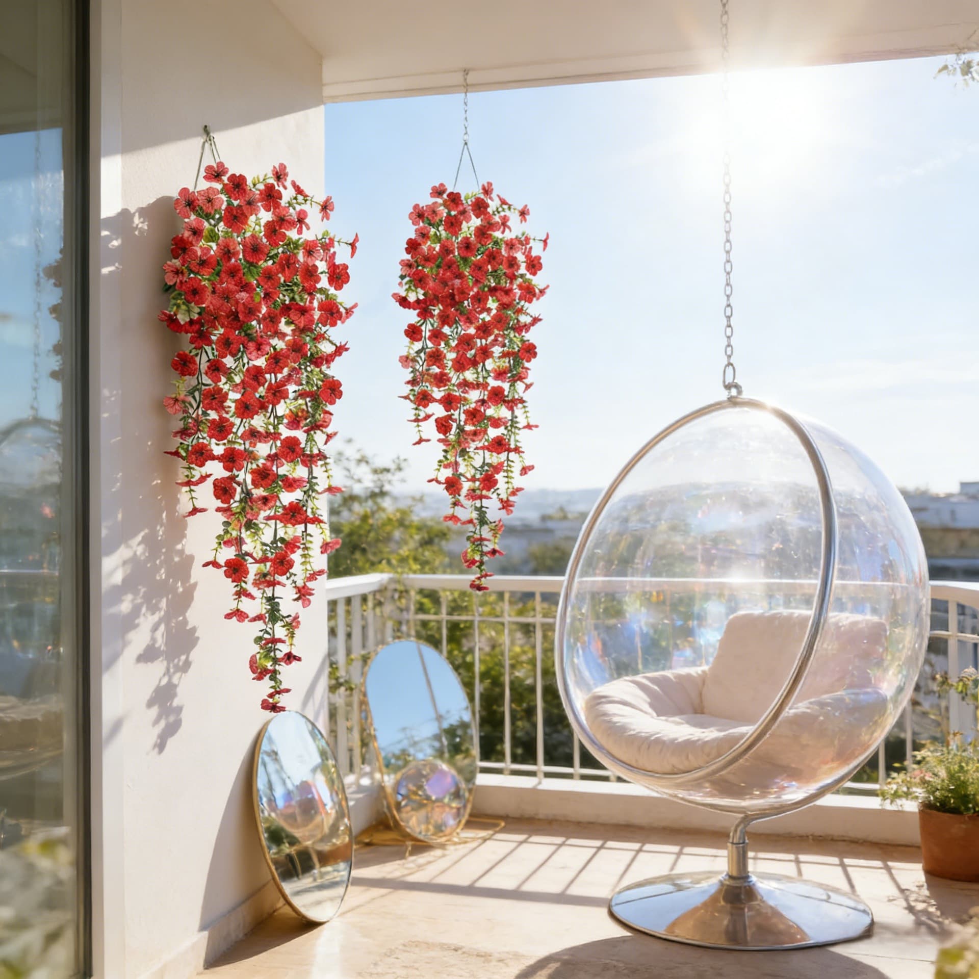 Cross-Border Artificial Eucalyptus Violet Green Leaf Vine Wall Hanging Artificial Flower Indoor Balcony Courtyard Wall Decoration Vine