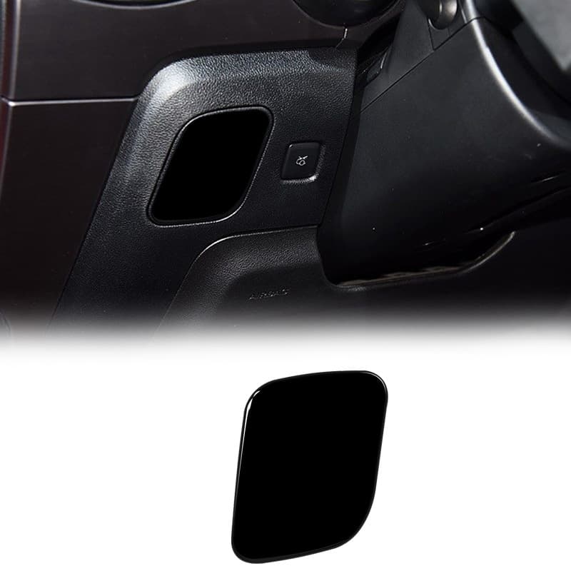 Hot-selling pure black PU material car interior storage box decorative sticker suitable for Ford Mustang