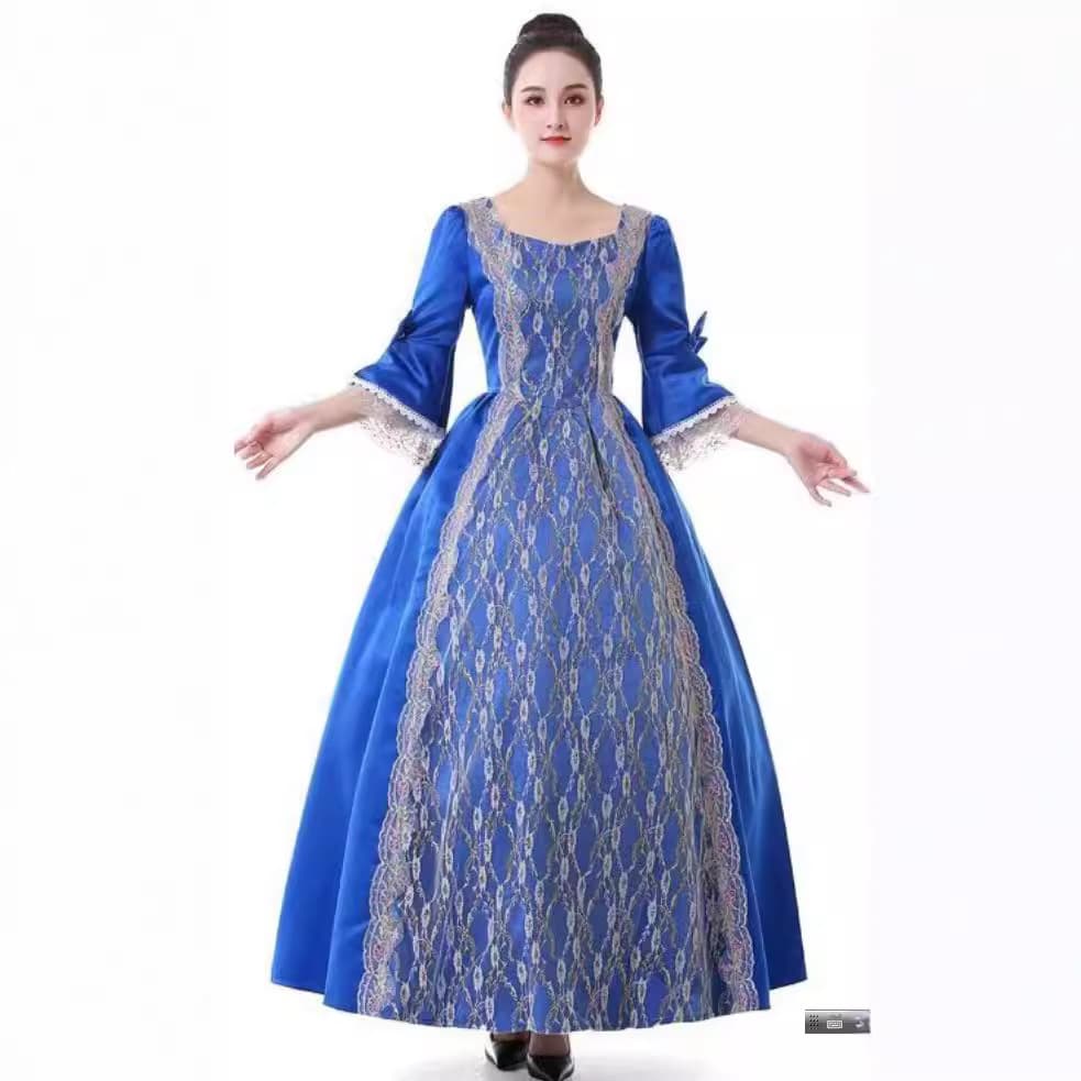 Cross-border Luxury Handmade Gold Applique Dress with Mid-Length Sleeves