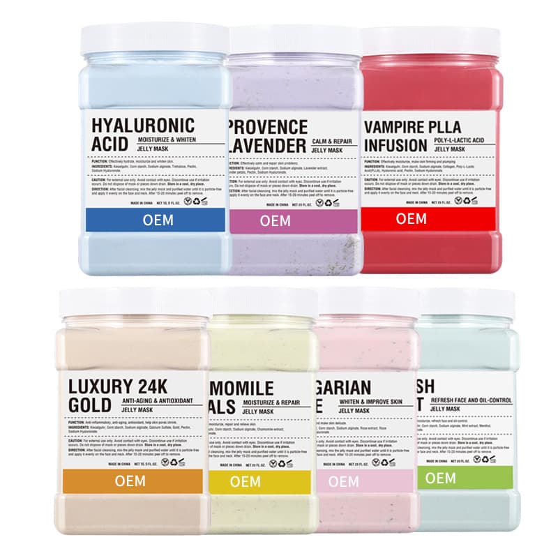 Cross-border best-selling soft mask powder, OEM/ODM, moisturizing, brightening, skin tone mask powder, beauty salon skincare product customization.