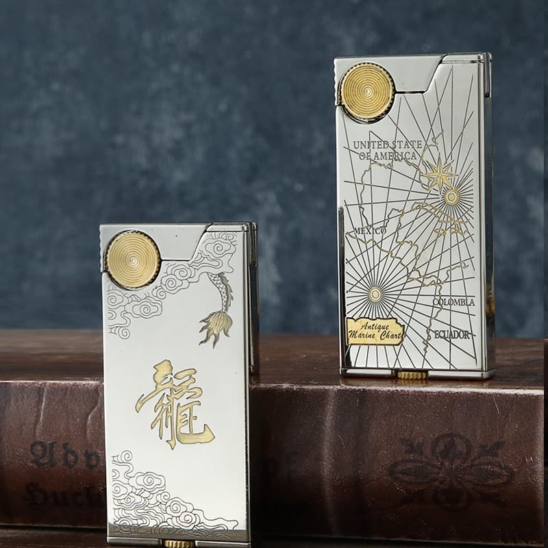 Leader CF318 Slim Kerosene Lighter, New Creative Mini Portable Gift for Men