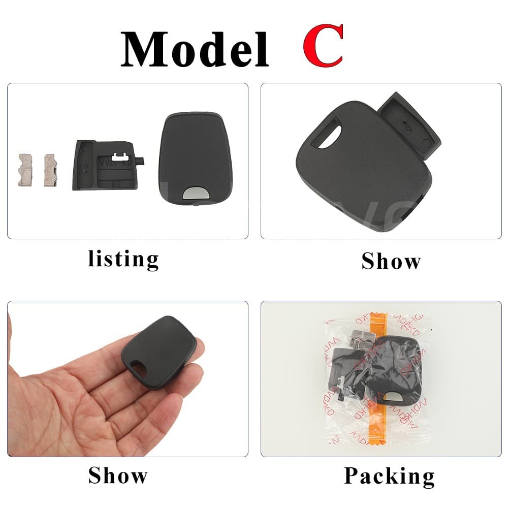 Suitable for DIY Kd Xhorse Vvdi Jmd Universal Spare Key Handle Key Blade Shell with Chip Slot