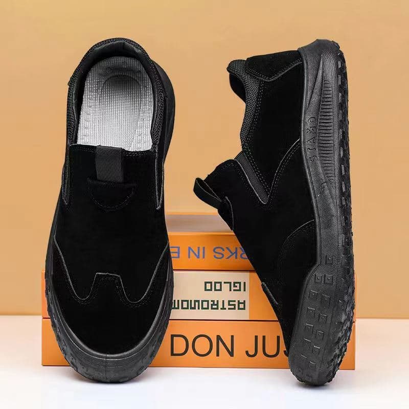 Men's Safety Shoes 2025 New Spring Breathable Closed-Toe Construction Shoes Men's Trendy Versatile Soft Sole Sports Casual Shoes