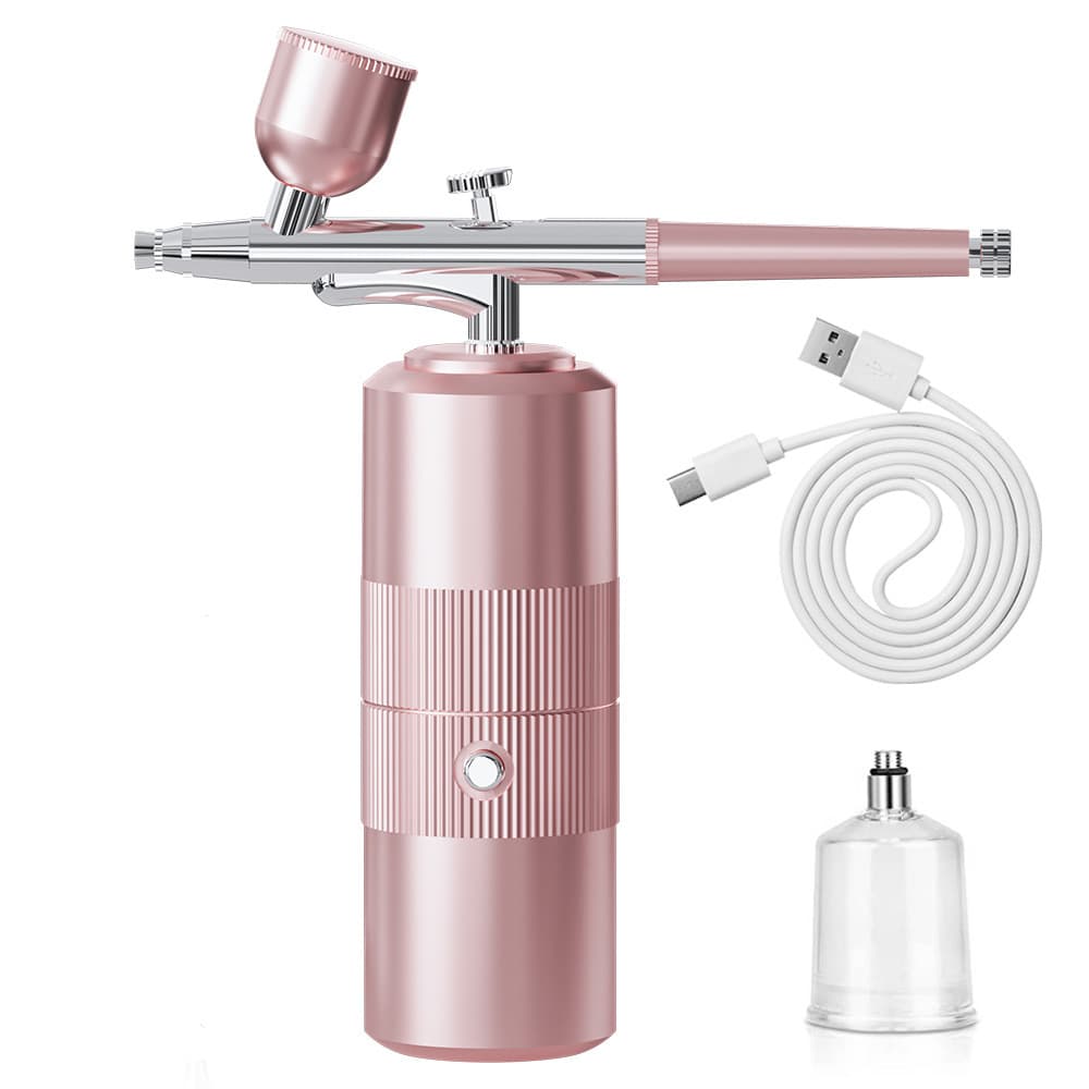 GX Oxygen Infuser Handheld High-Pressure Hydrating Device Cross-Border Nail Art Airbrush Spray Painting Water Light Beauty Import Device Multifunctional