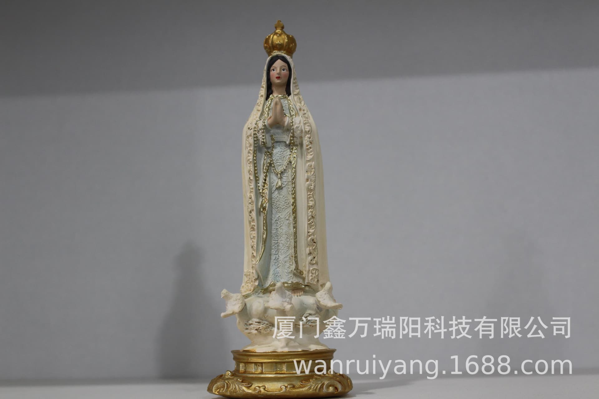 Large Virgin Mary Figurine Resin Craft