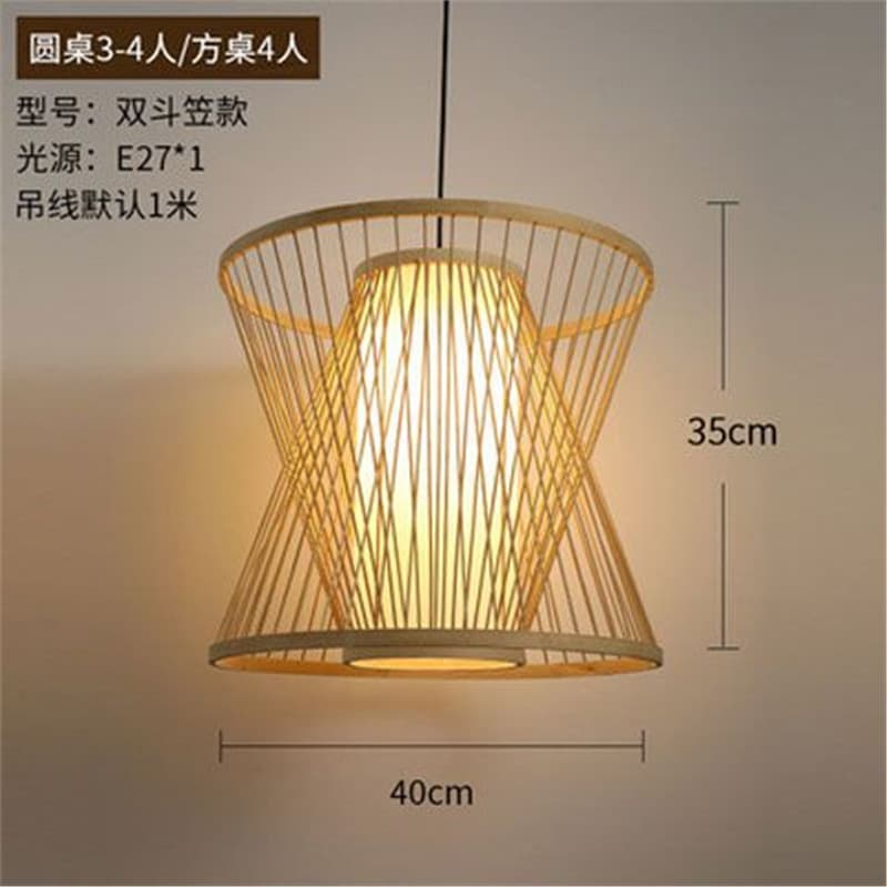 Bamboo lanterns, pendant lights, bar counters, guesthouses, tea rooms, hot pot restaurants, hotels, minimalist Japanese restaurants, bamboo woven restaurant lighting fixtures
