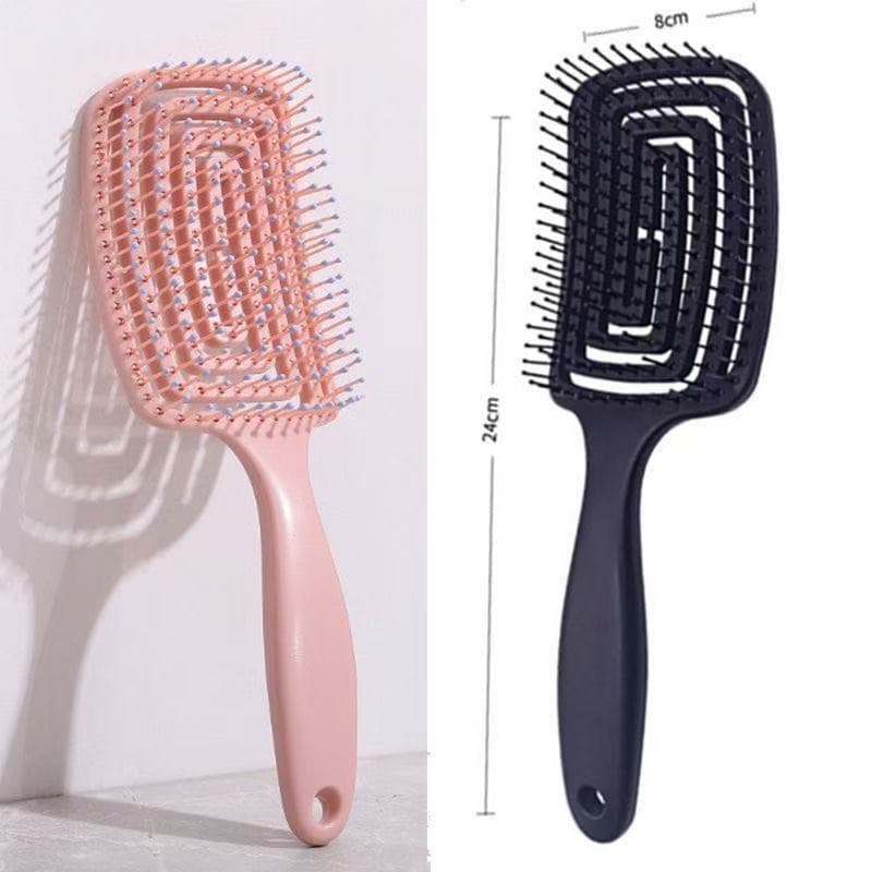 Large Curved Hairbrush for Styling, Suitable for Women with Long Hair, Blow-Drying, Curling, and Massage