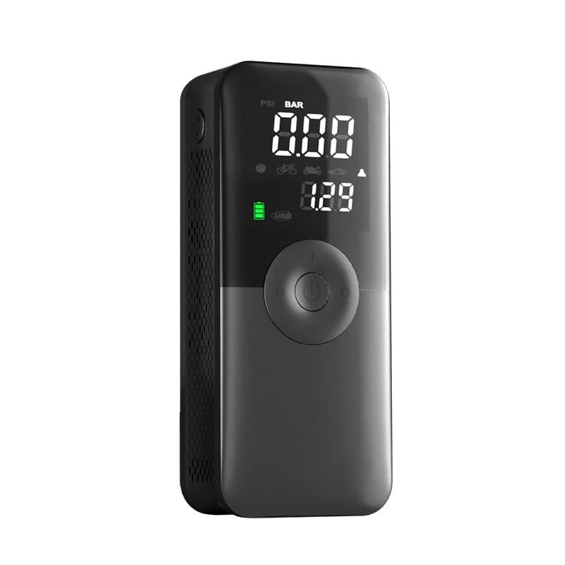 Digital Display Pointer Car Tire Inflator Portable Emergency Light Air Pump for Auto
