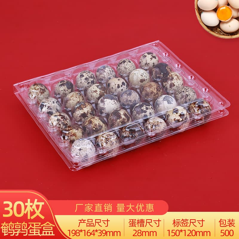 Disposable Plastic Egg Tray Transparent  Egg Packaging Bubble Wrap Thickened Multi-Specification Wholesale Large Quantity Discount