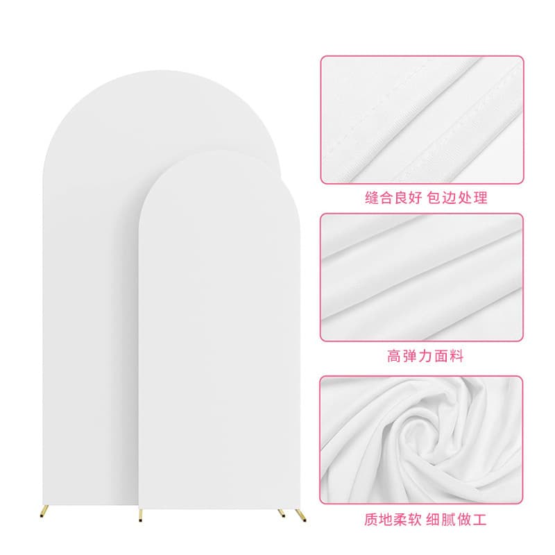 Amazon Removable and Washable Elastic Arch Cloth Cover Birthday Party Backdrop Cover Wedding Semi-Circle Cover Cloth Foreign Trade Supply