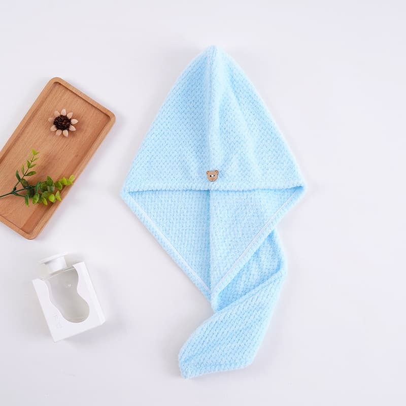 Women's shower cap, household thickened hair drying towel, absorbent head towel, pineapple pattern shower cap, hair drying cap, head towel, in stock, wholesale.