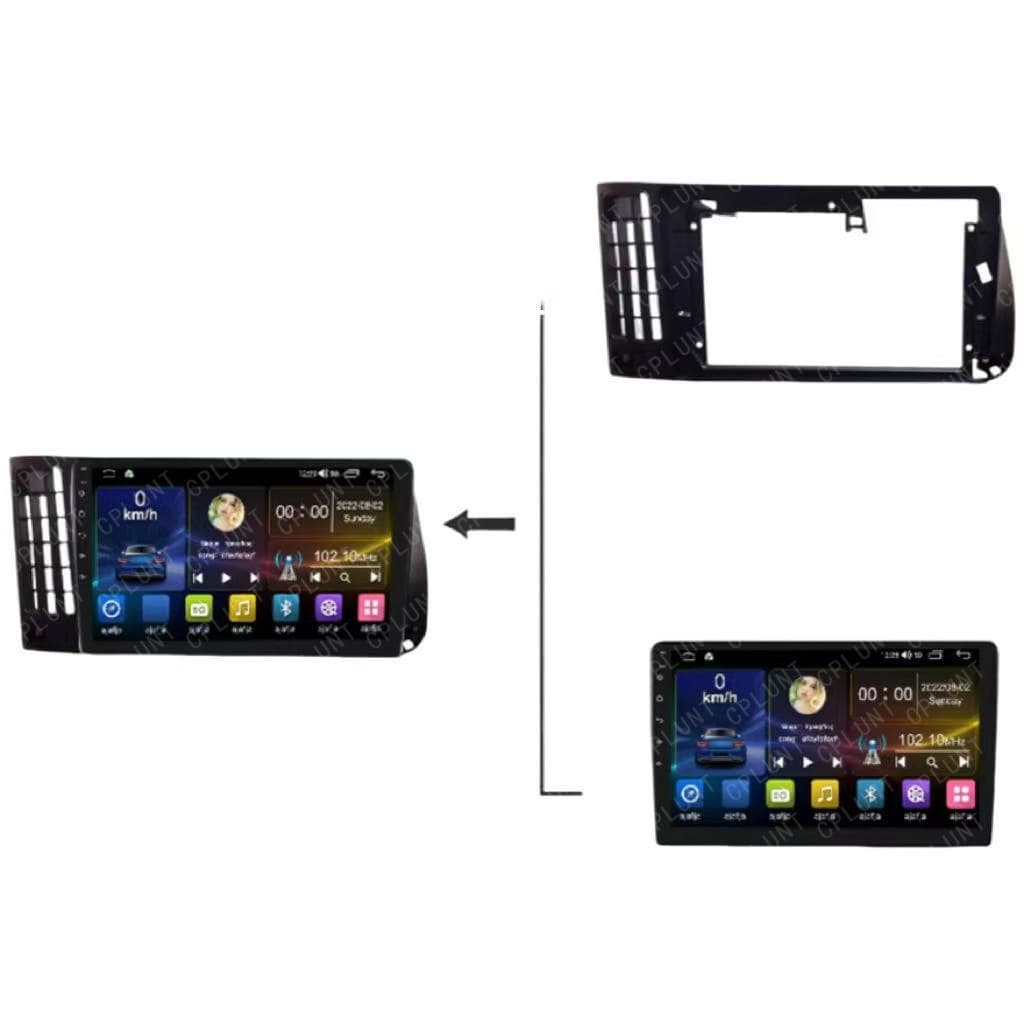 Compatible with 91-00 VOLKSWAGEN GOLF 3 Golf 3 Dashboard Navigation Frame Android Universal Trim Frame