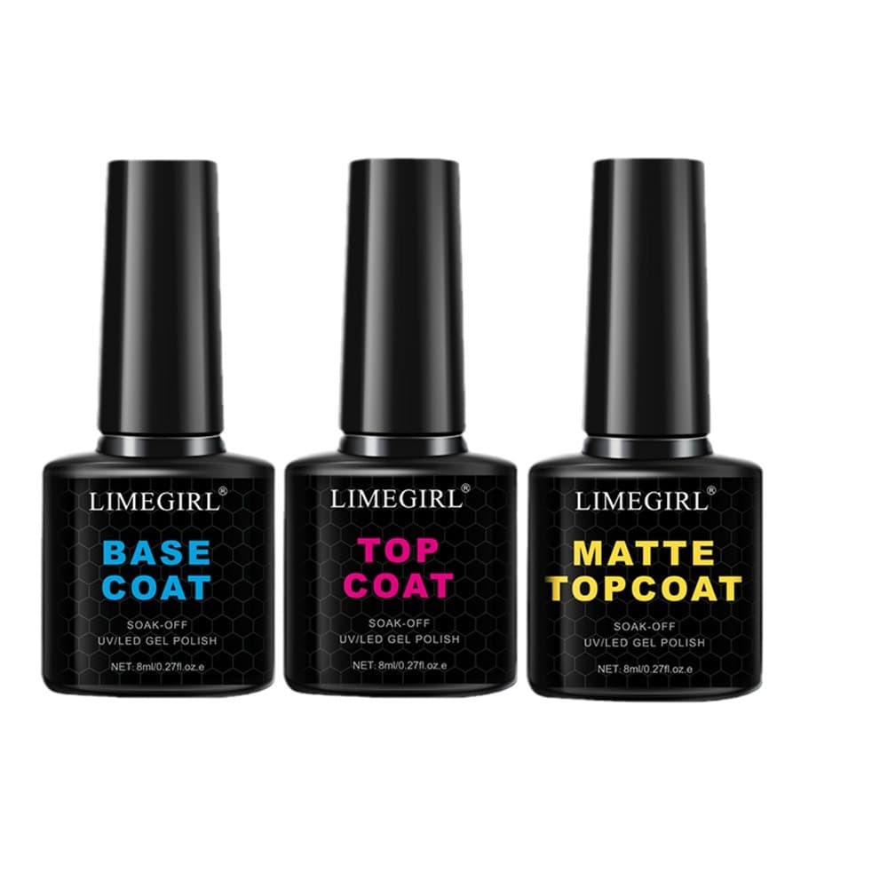Wholesale Nail Functional Gel: Base Coat, Builder Gel, Matte No-Wipe Top Coat, Tempered Crystal Top Coat in Stock