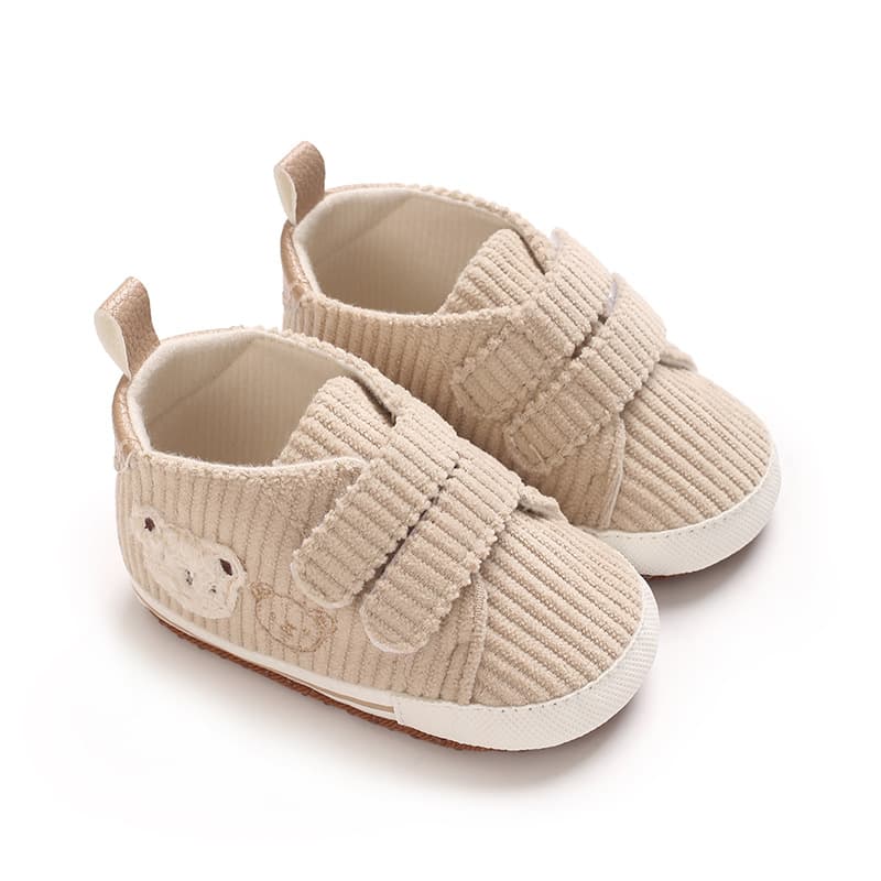 Spring Autumn 0-1 Year Baby Shoes Cute Bear Soft Cloth Sole Non-Slip Casual Walking Shoes Infant Shoes