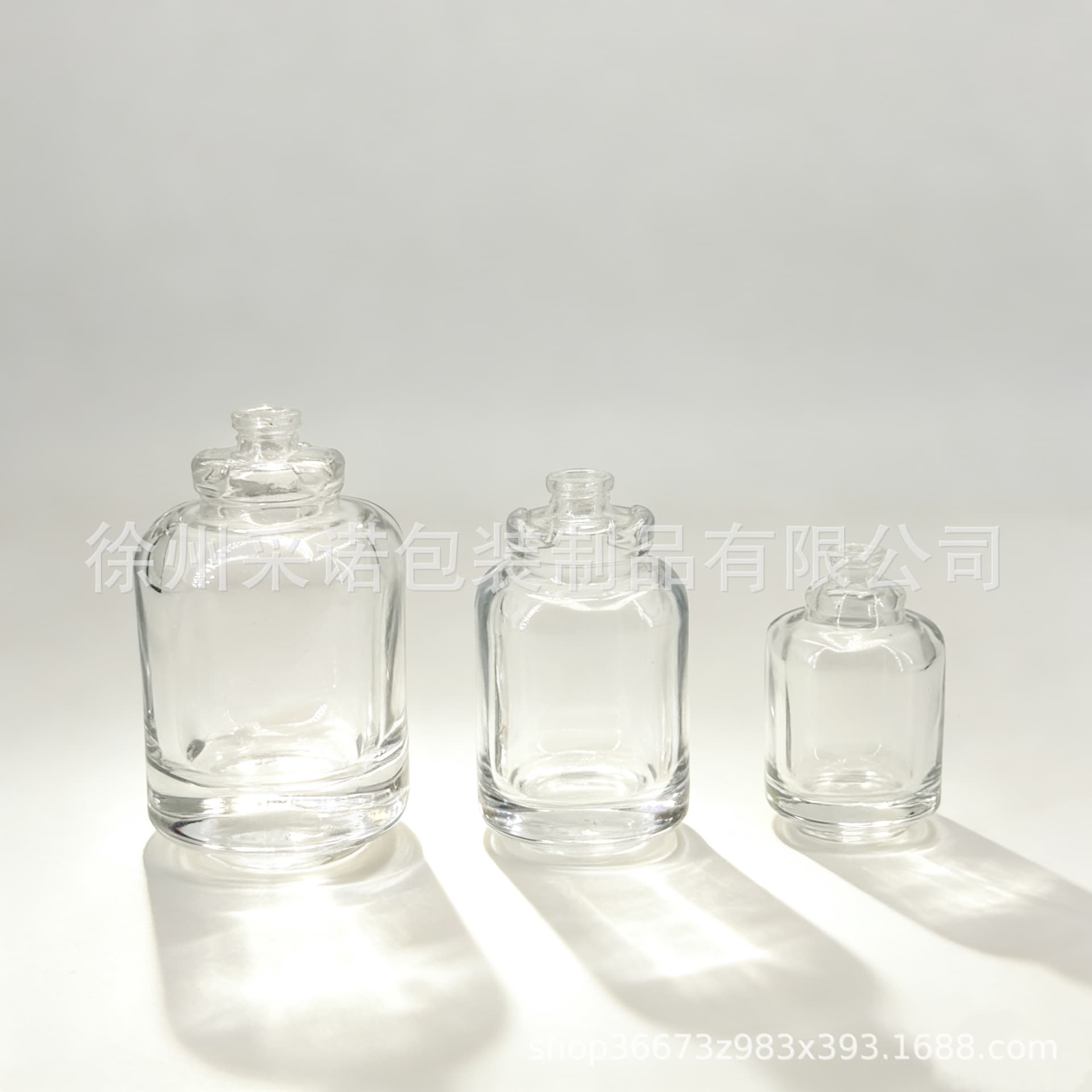 Manufacturer Wholesale Luxury Transparent Glass Perfume Bottle 90ml Thick-Bottomed Perfume Sub-Bottling Bottle