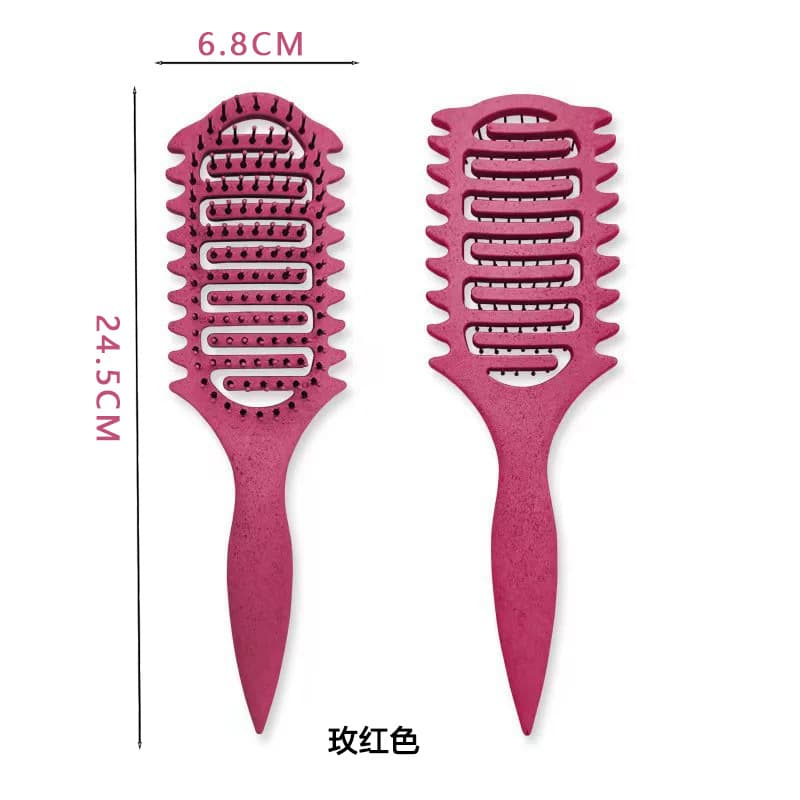 Cross-border wholesale massage air cushion comb for curly and smooth hair styling, airbag massage comb with nylon needles and pointed tail.