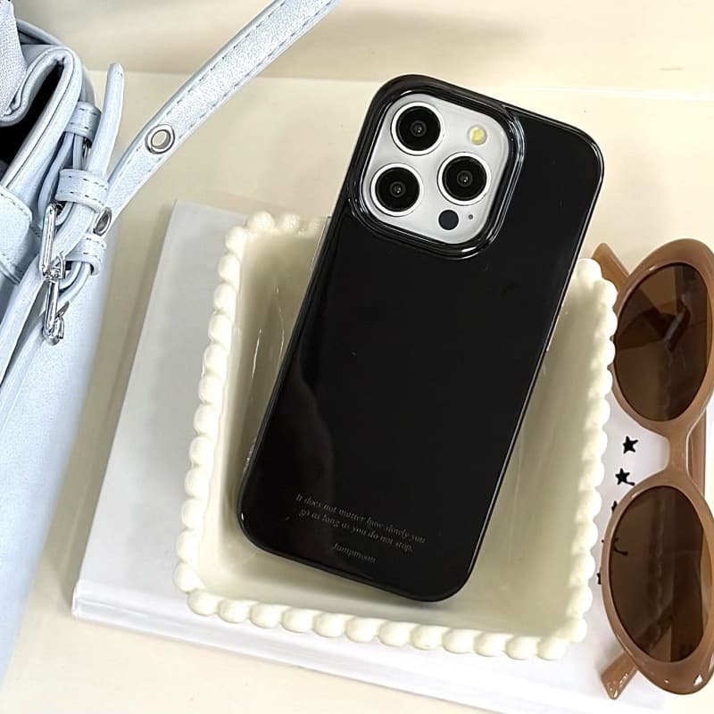 Solid Color Expression Stand Double-Layer Case Compatible with iPhone 16 Pro Max Apple 15 Phone Case 14 Cute 13 Girl