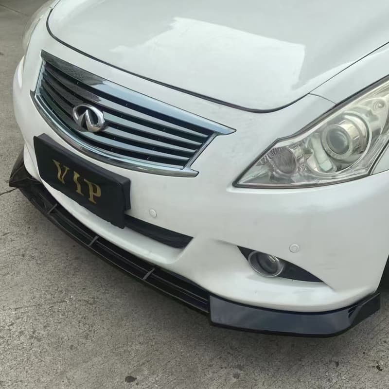 Suitable for Infiniti G37 front shovel 2009-2015 modified front lip punch fixed three-stage small surround