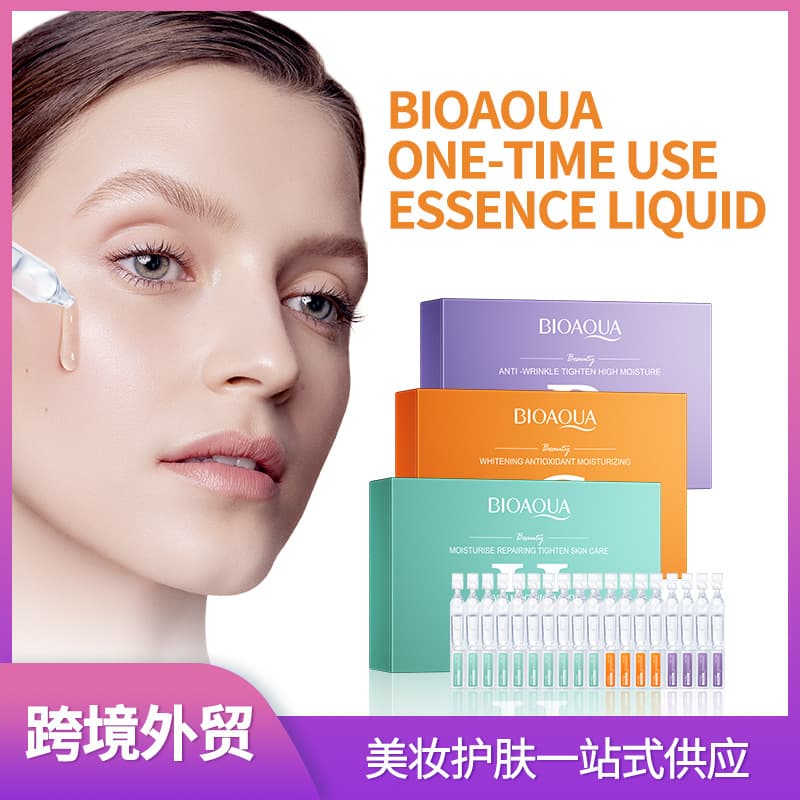 Cross-Border Ready-Made Single-Use Essence Bioaoua Retinol Anti-Wrinkle Moisturizing Essence Direct Sales from Foreign Trade Factories