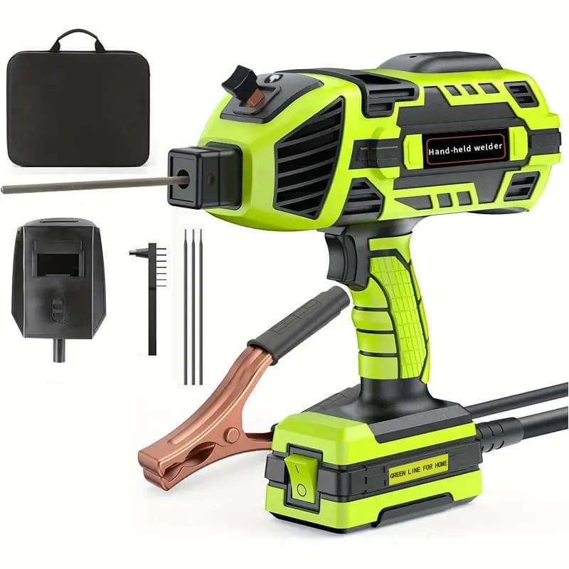 Popular cross-border e-commerce handheld welding machine, 220V portable welding machine for home use, with welding rods.