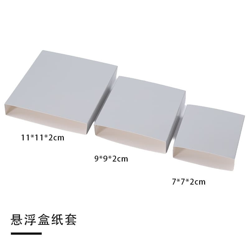 Jewelry PE Floating Box Jewelry Film Packaging Box Ring Earring Necklace Box Bracelet Floating Frame Storage Box