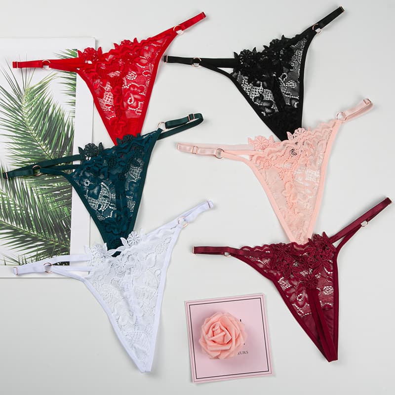 Sexy Lace Thong Women Low-Rise Cross-Border T-Back Thong