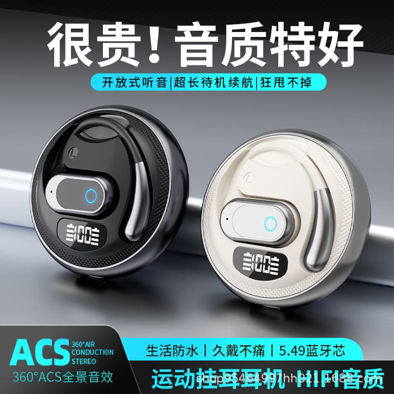 TK Douyin Cross-border New F206 Not in Ear OWS Bluetooth Headset Ear Hanging Sports Headset Long Endurance Noise Reduction