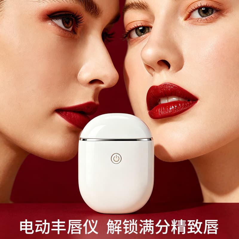 Cross-border Electric Silicone Lip Massager Portable Lip Enhancer Apple Lip Massager Plump Lip Beauty Device